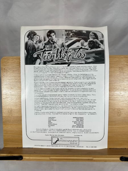 Teen Wolf Too Press Ad-Sales Material